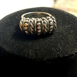 Vintage heavy weight Sterling Silver ring, size 9.0, 16.6 grams
